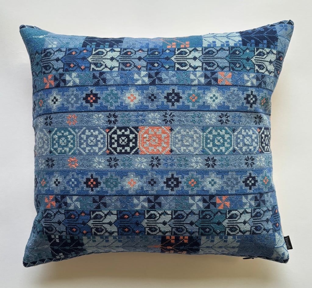Malak - Light Indigo and Peach