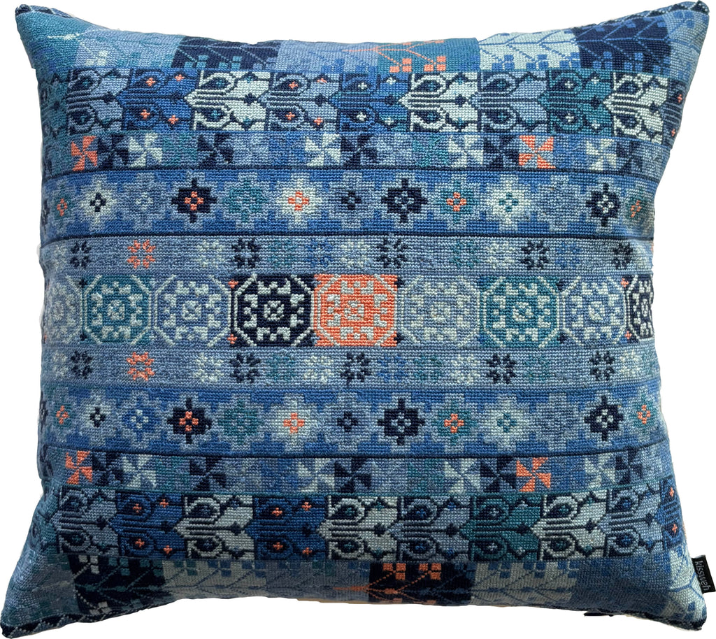 Malak - Light Indigo and Peach