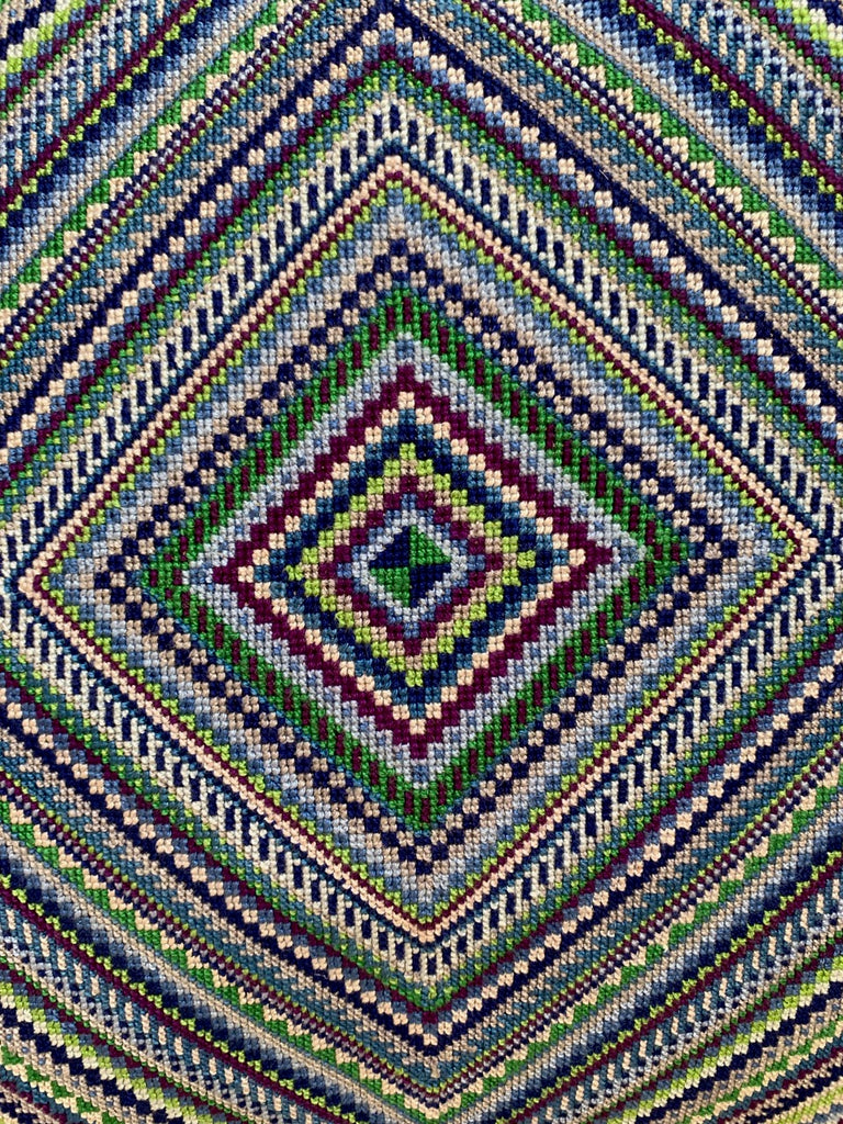 Petra Squares - Indigo & Emerald