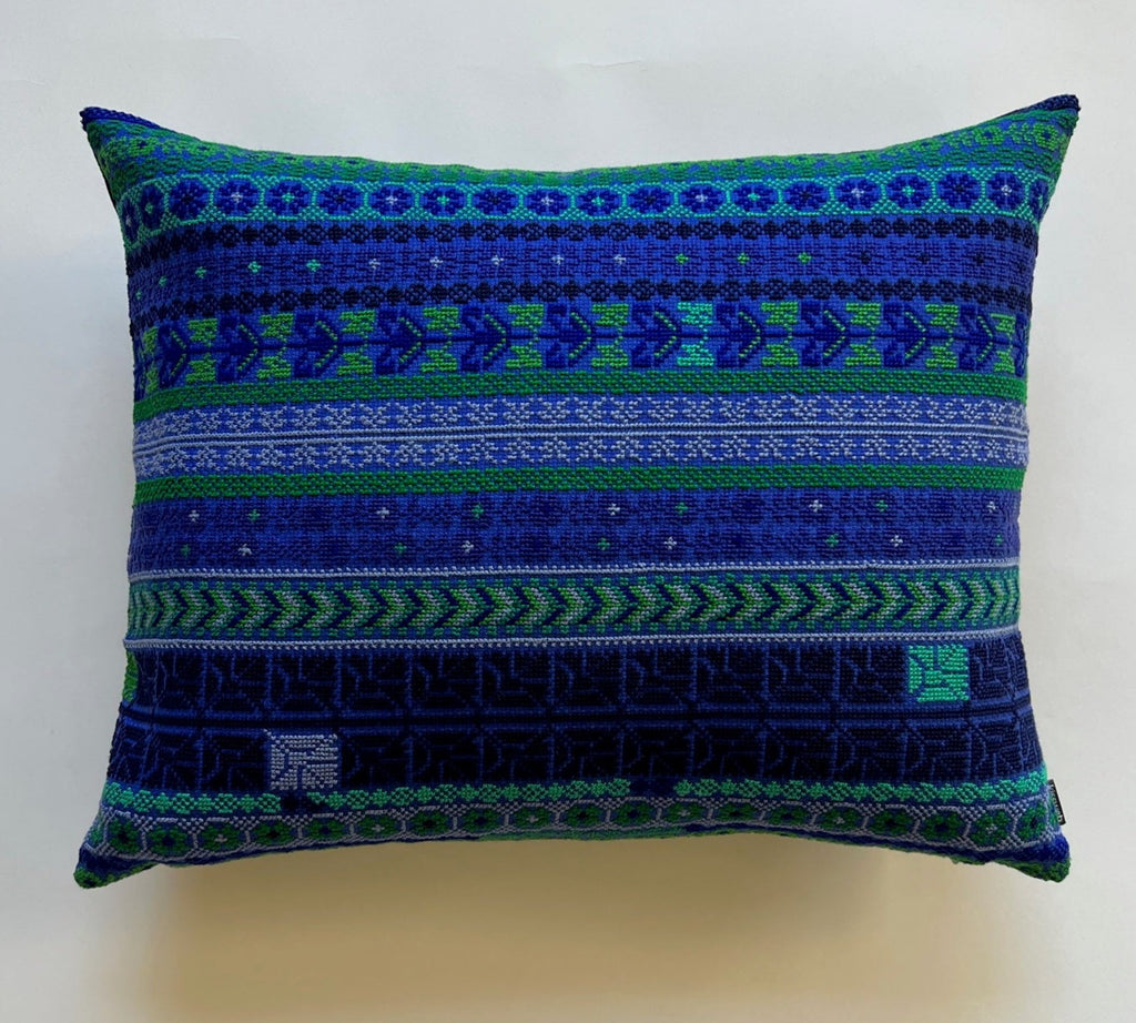 Rasha (Horizontal) - Emerald & Electric Blue