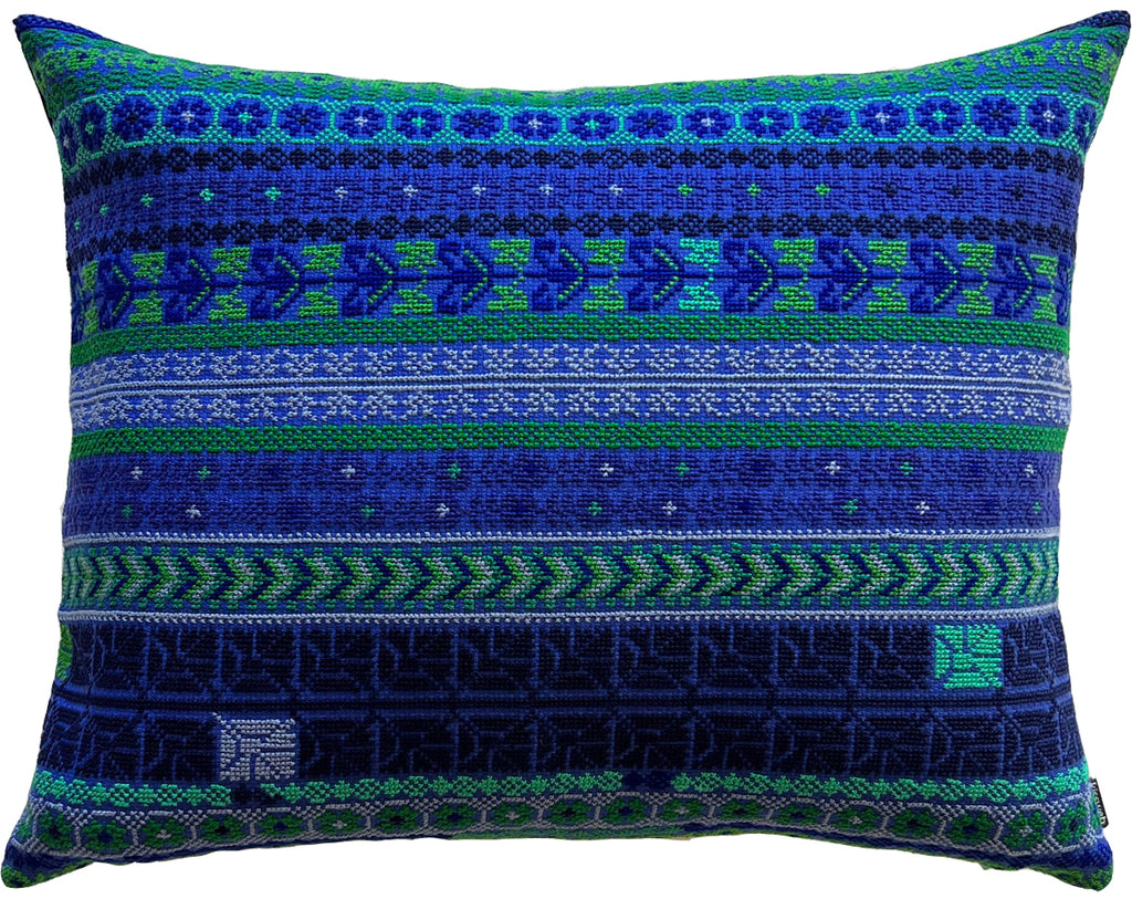 Rasha (Horizontal) - Emerald & Electric Blue